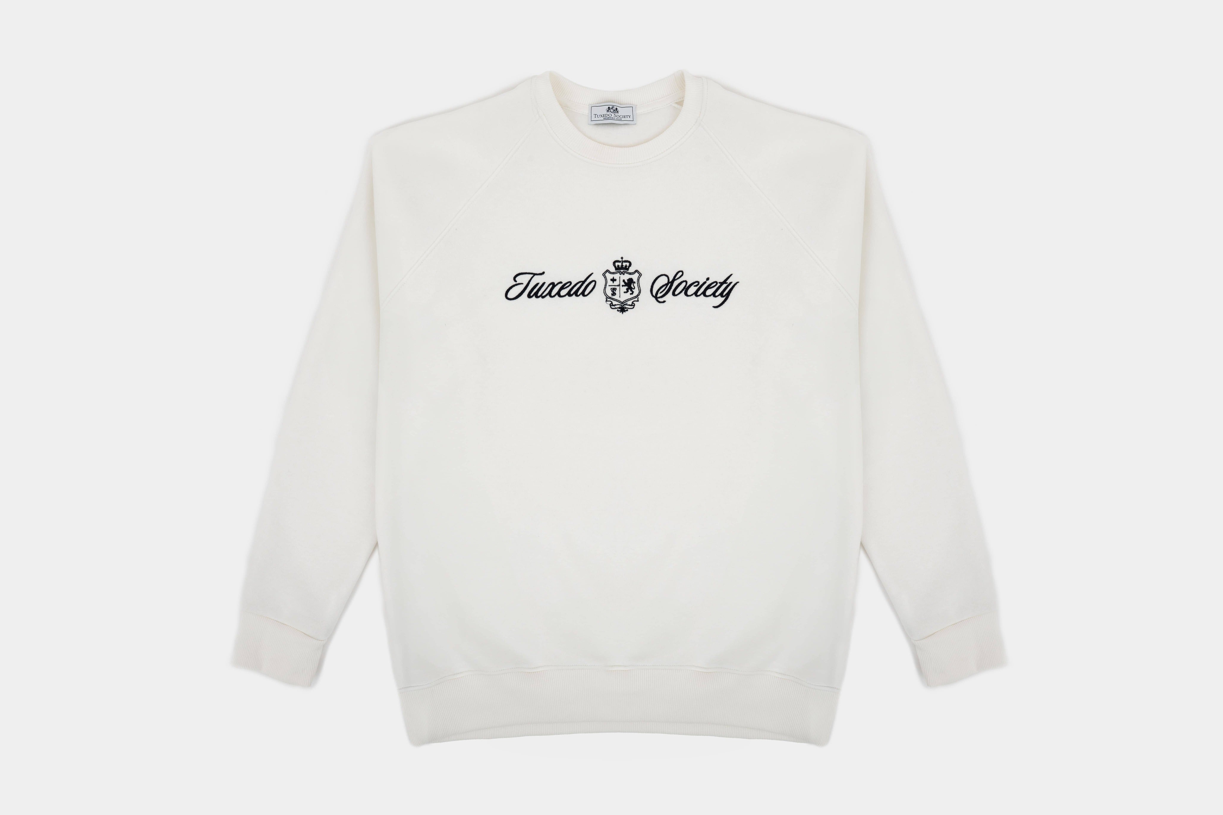 TS College Crewneck - White