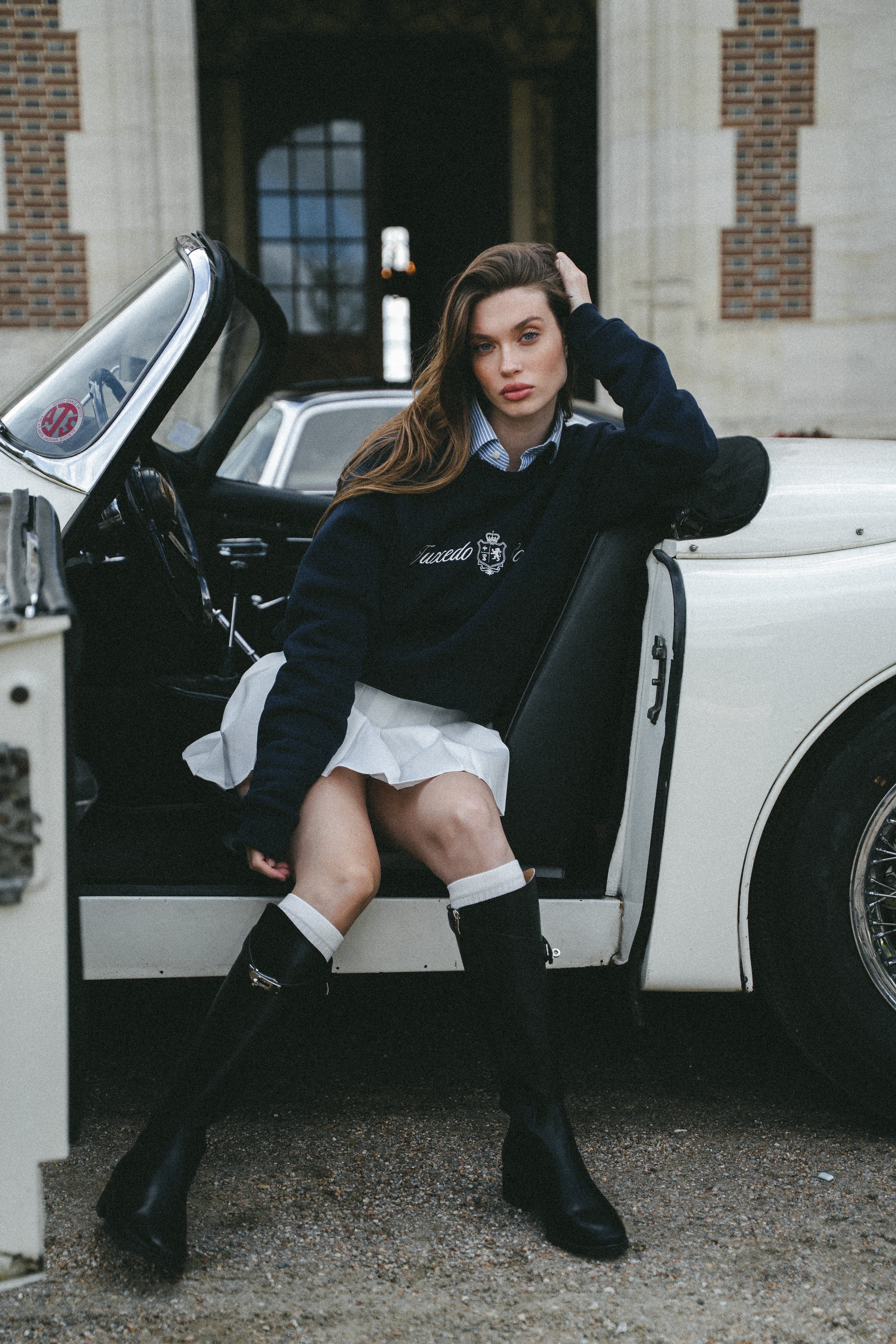 TS College Crewneck - Blue